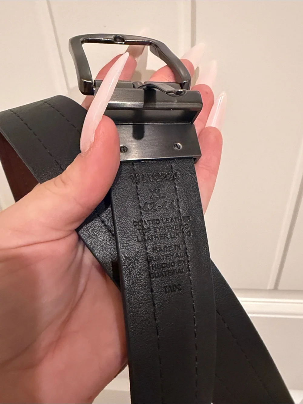 42-44 XL reversible Levi's Brown / black Leather Men's Belt with Metal Buckle 💪🏾